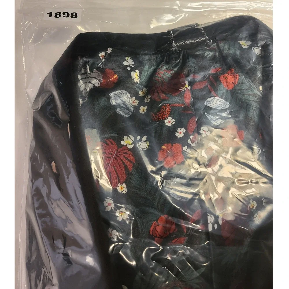 Lindbergh Black Velvet Tuxedo‎ Blazer Floral Lining Peak Men's Formal Jacket